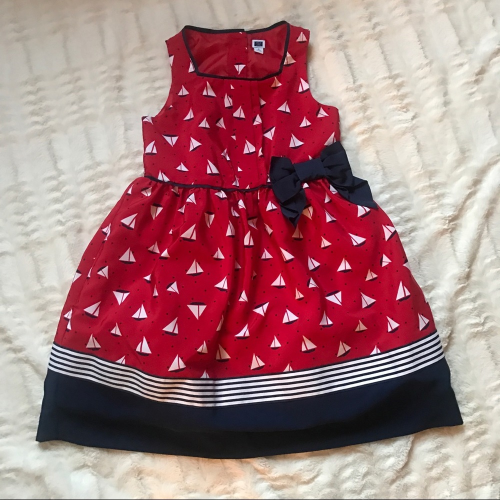 Janie and Jack Nautical Sailboat Dress 4T